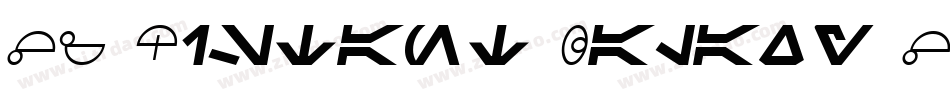 SF Distant Galaxy Symbols Italic字体转换